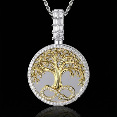 Iced Tree of Life Urn Pendant