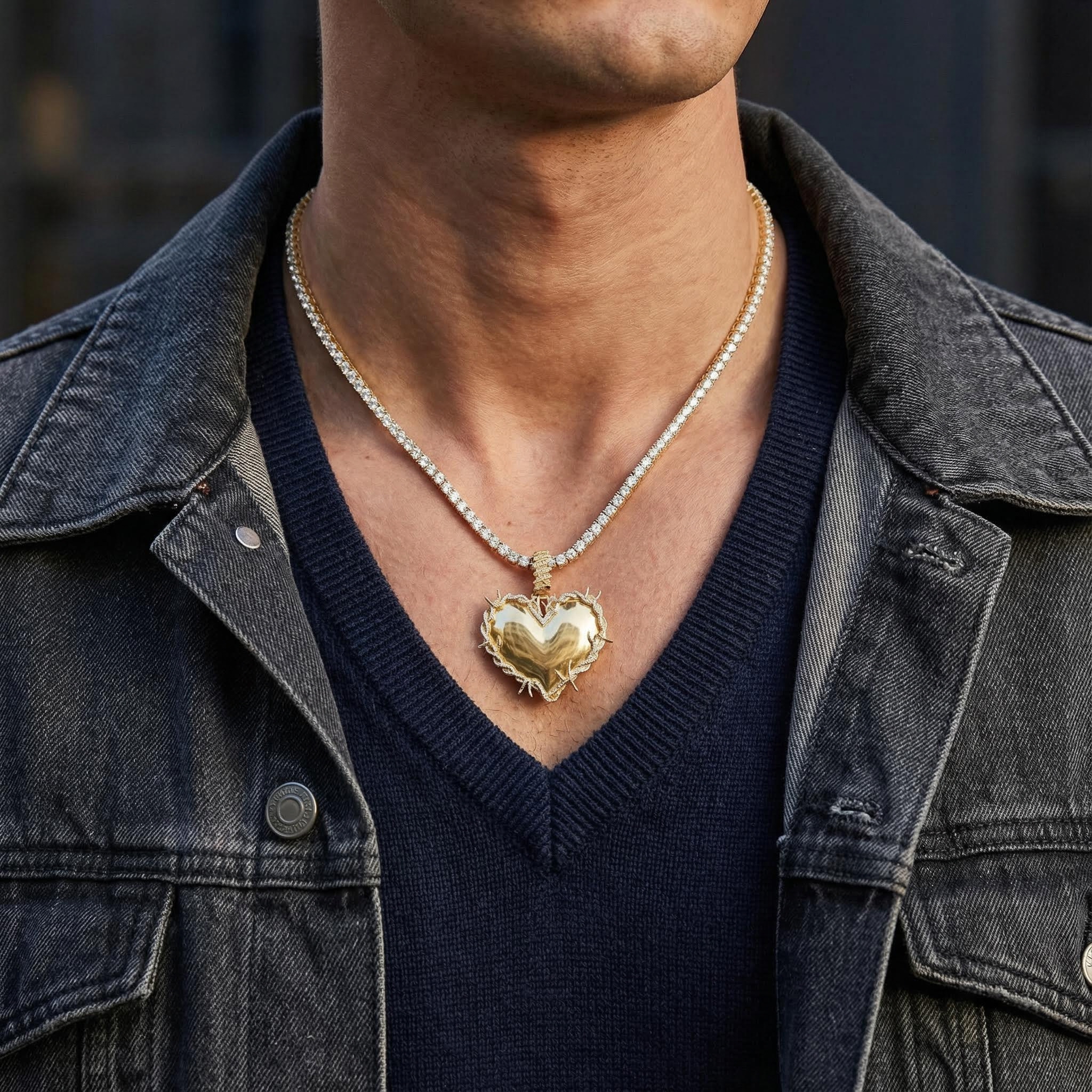 Iced Thorns Heart Pendant Iced Thorns Heart Pendant