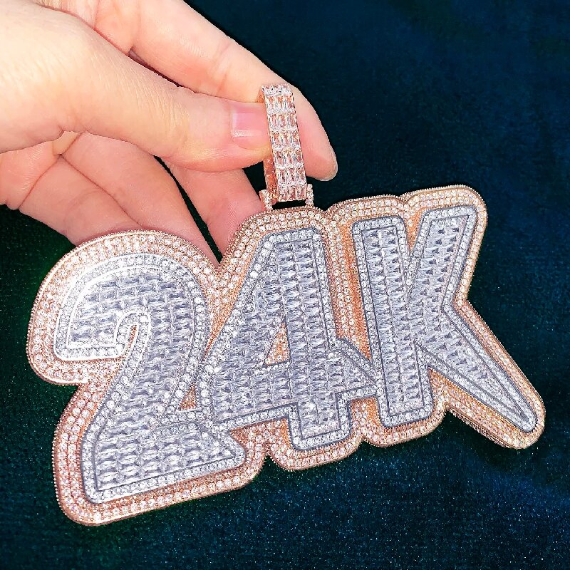 Custom Double Layer Bold Letters /Numbers Pendant