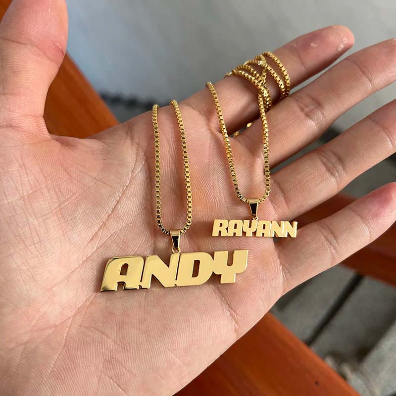 Custom Name Couple Pendant