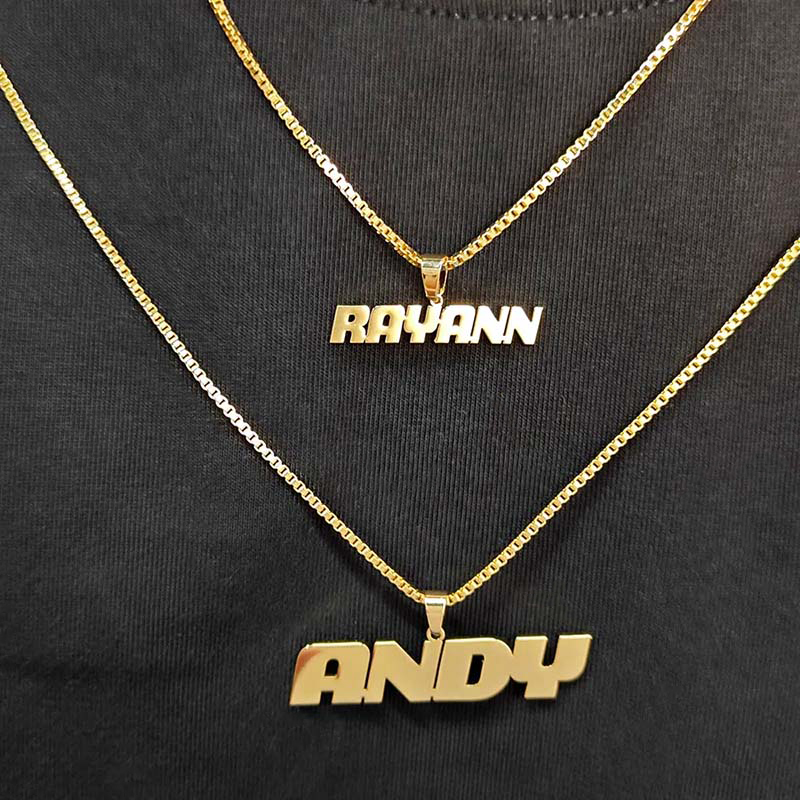 Custom Name Couple Pendant