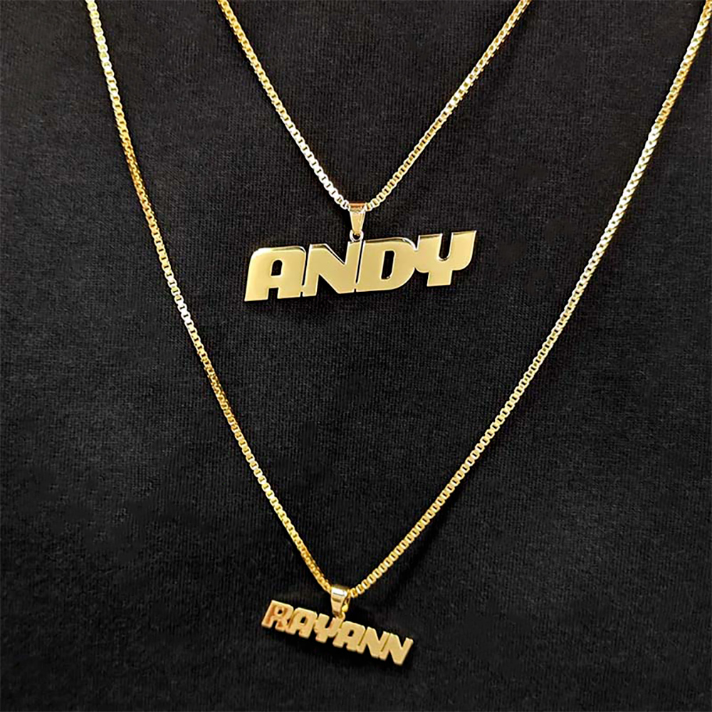 Custom Name Couple Pendant