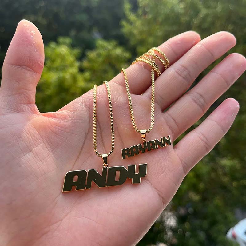 Custom Name Couple Pendant