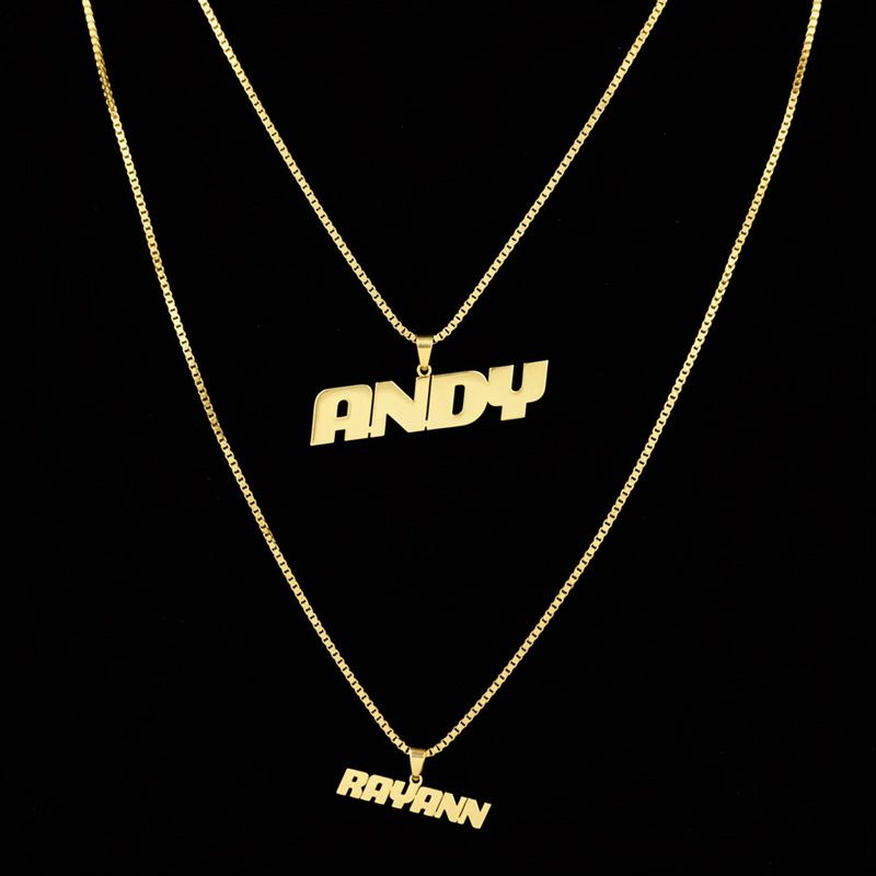 Custom Name Couple Pendant Custom Name Couple Pendant