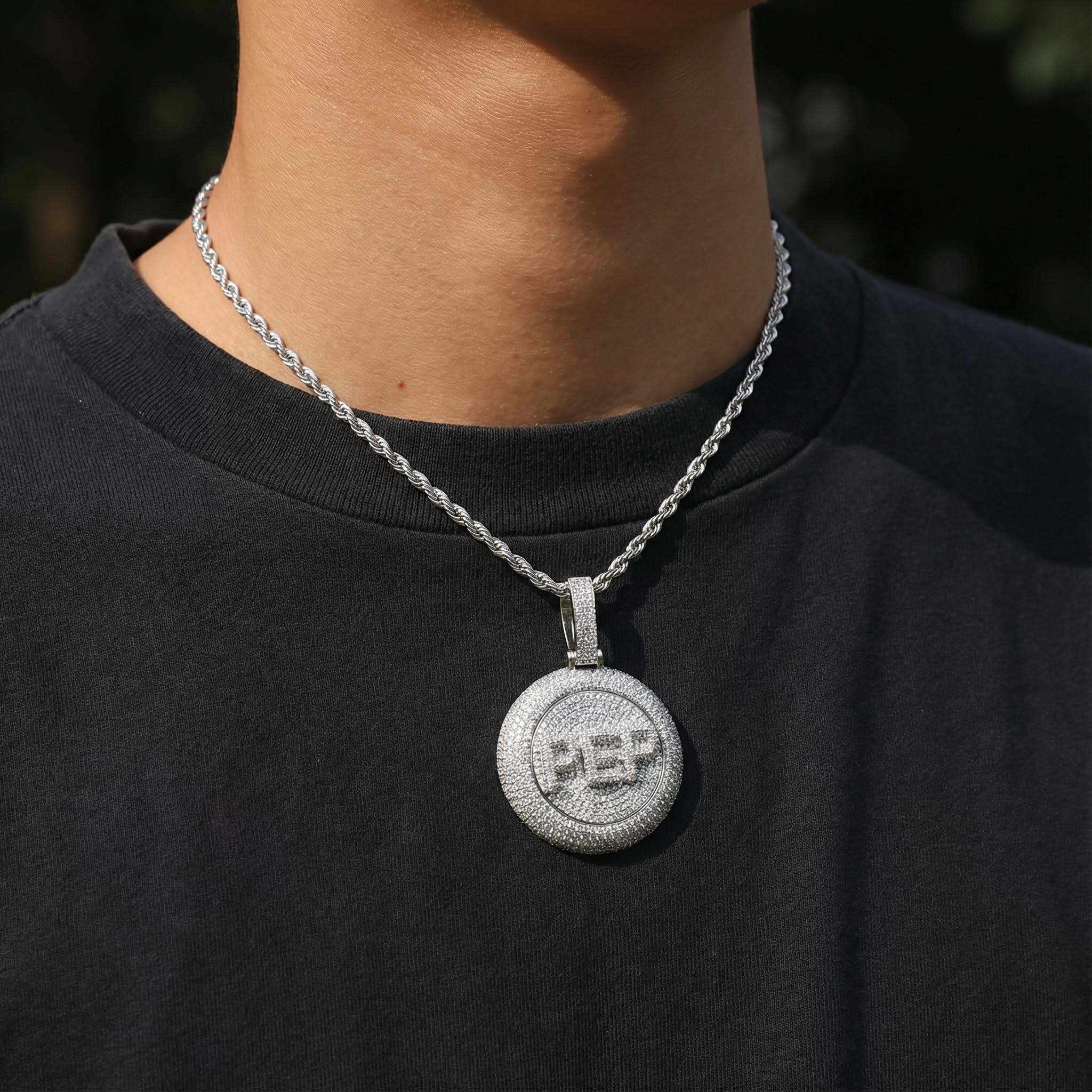 A-Z Custom Letters Rotatable Pendant