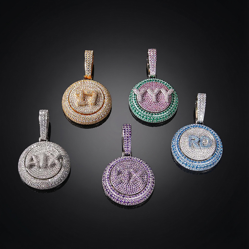 A-Z Custom Letters Rotatable Pendant