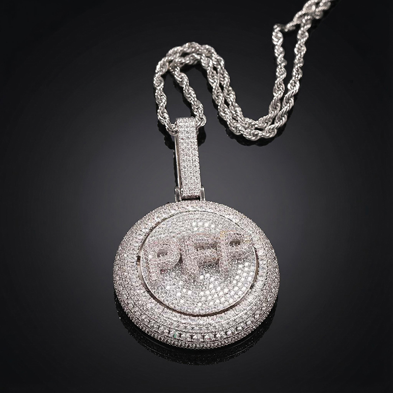 A-Z Custom Letters Rotatable Pendant