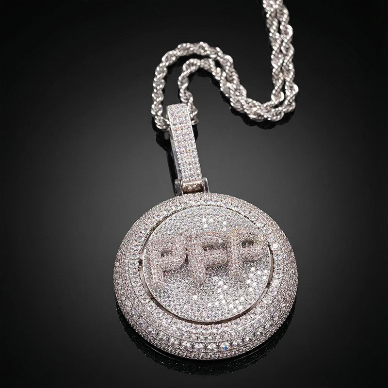 A-Z Custom Letters Rotatable Pendant