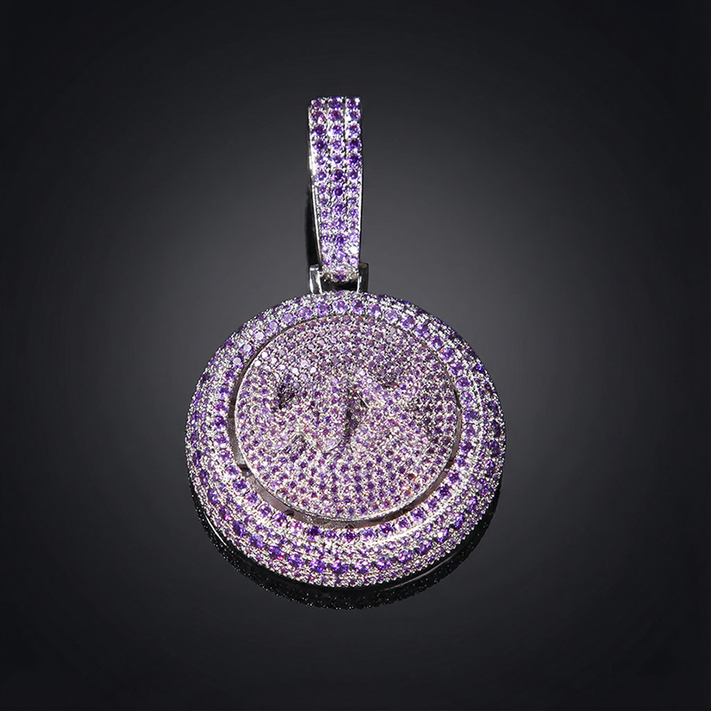 A-Z Custom Letters Rotatable Pendant