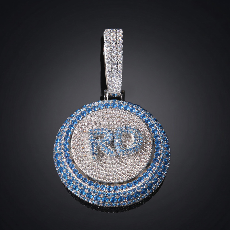 A-Z Custom Letters Rotatable Pendant