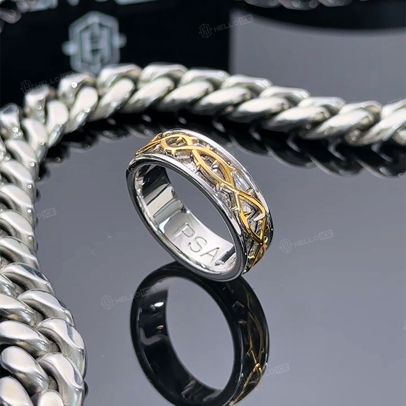 Crown of Thorns Rotatable Men's Wedding Band