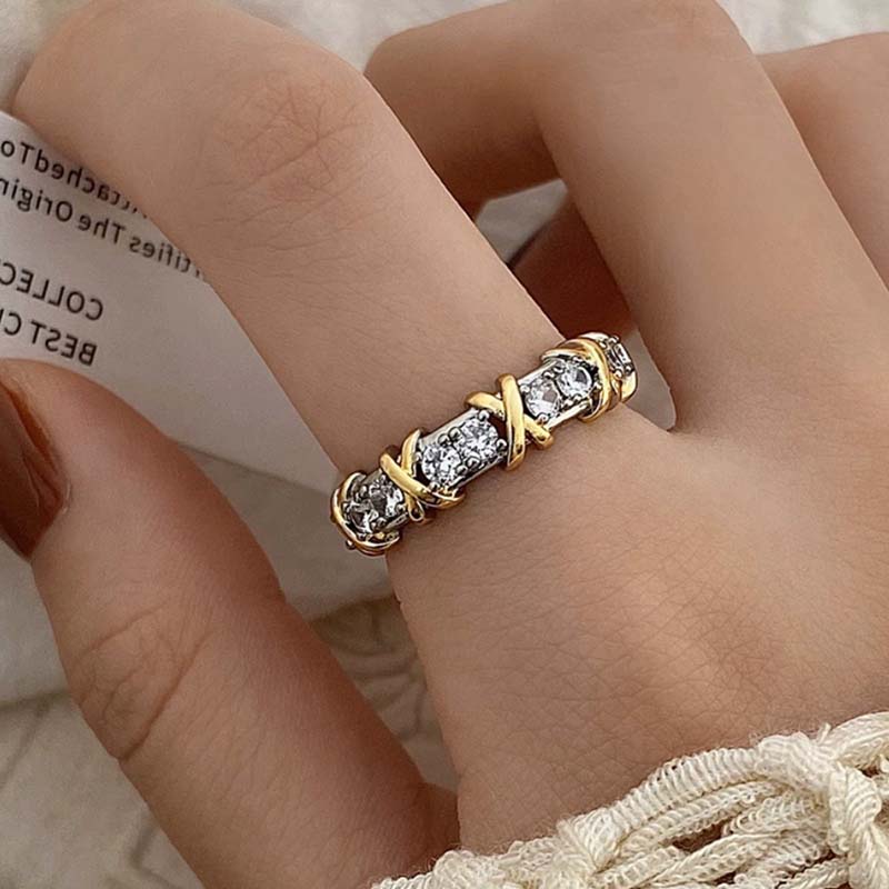 Iced Infinity Link Ring