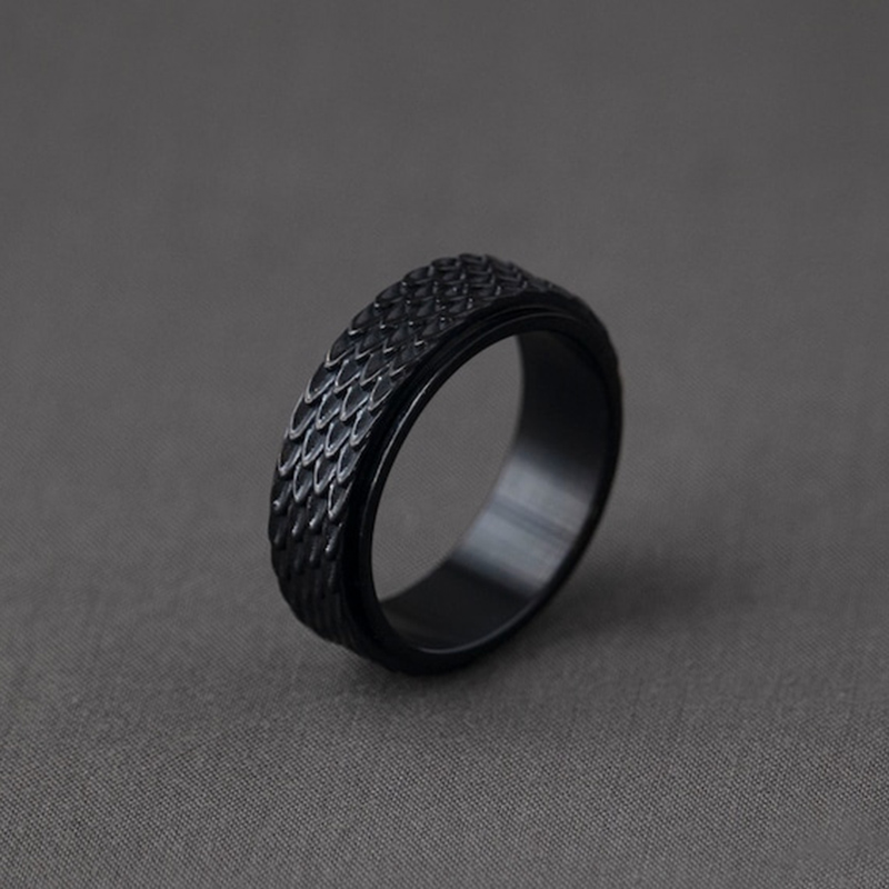 Dragon Scale Rotatable Ring