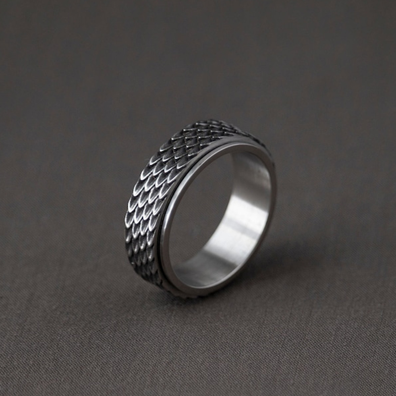 Dragon Scale Rotatable Ring