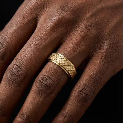 Dragon Scale Rotatable Ring