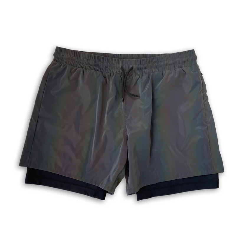 Hip Hop Illusion Reflective Sweat Shorts