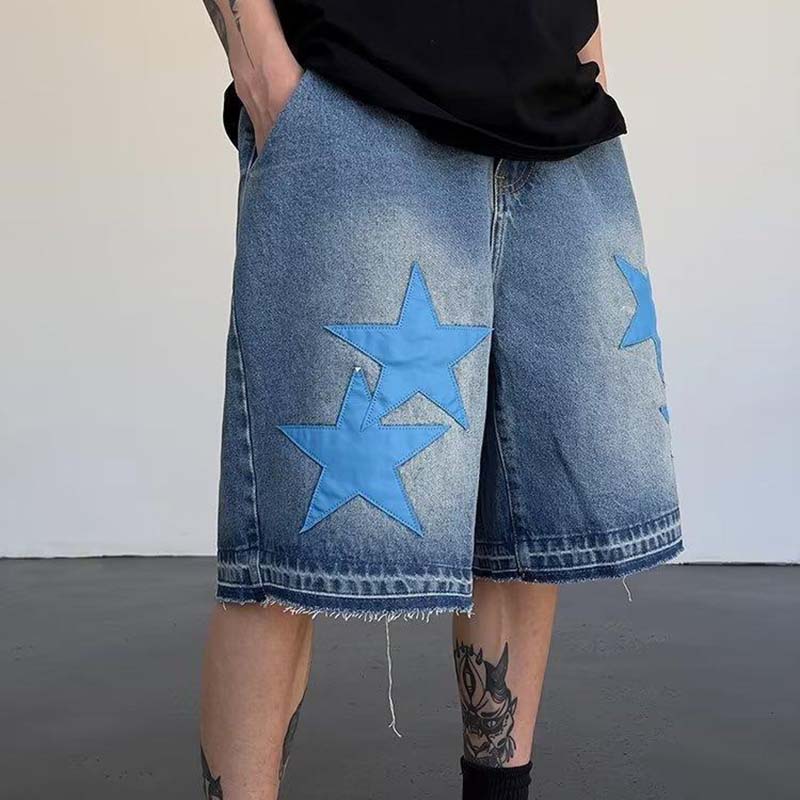 Star Denim Shorts