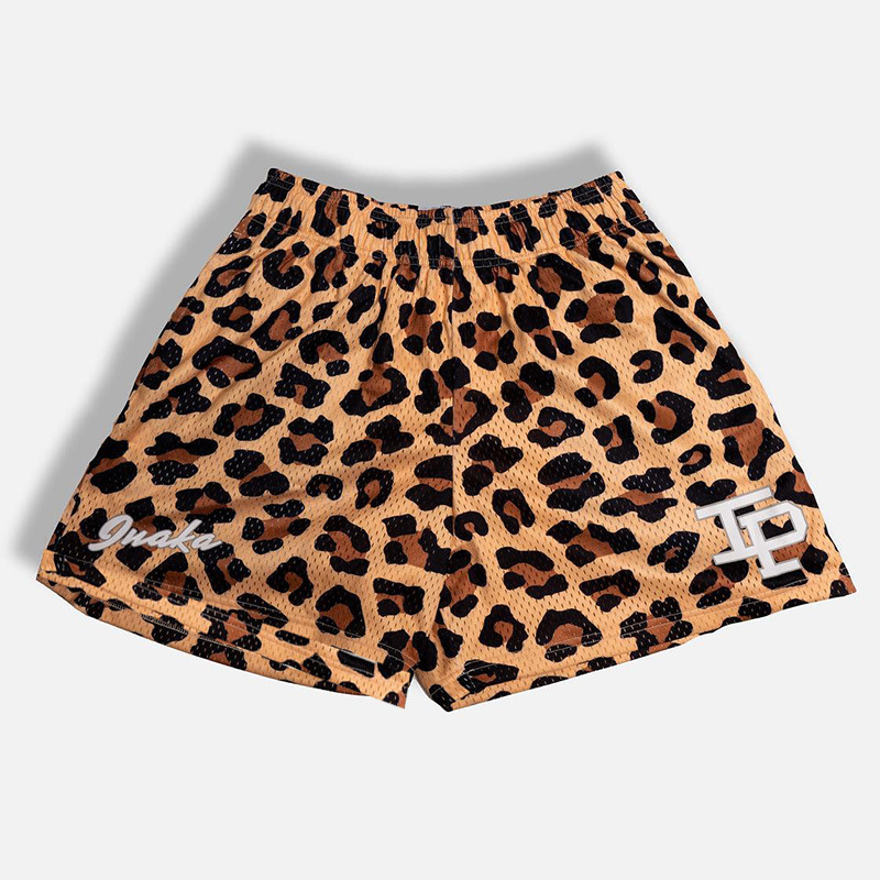 Animal Print Breathable Sports Basketball Shorts