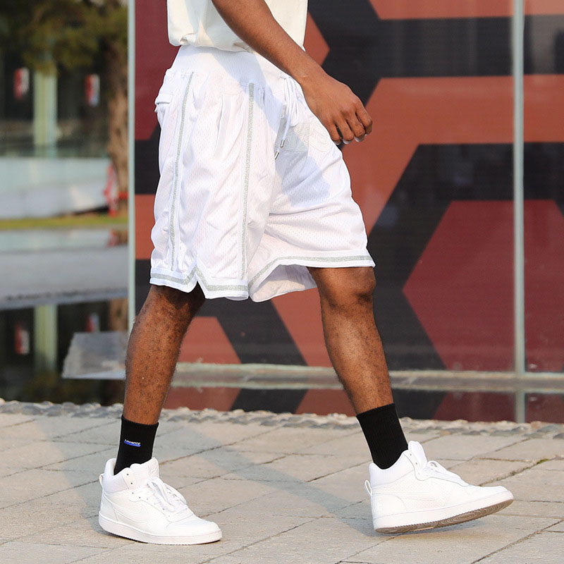 Magic Pocket Embroidered Basketball Shorts