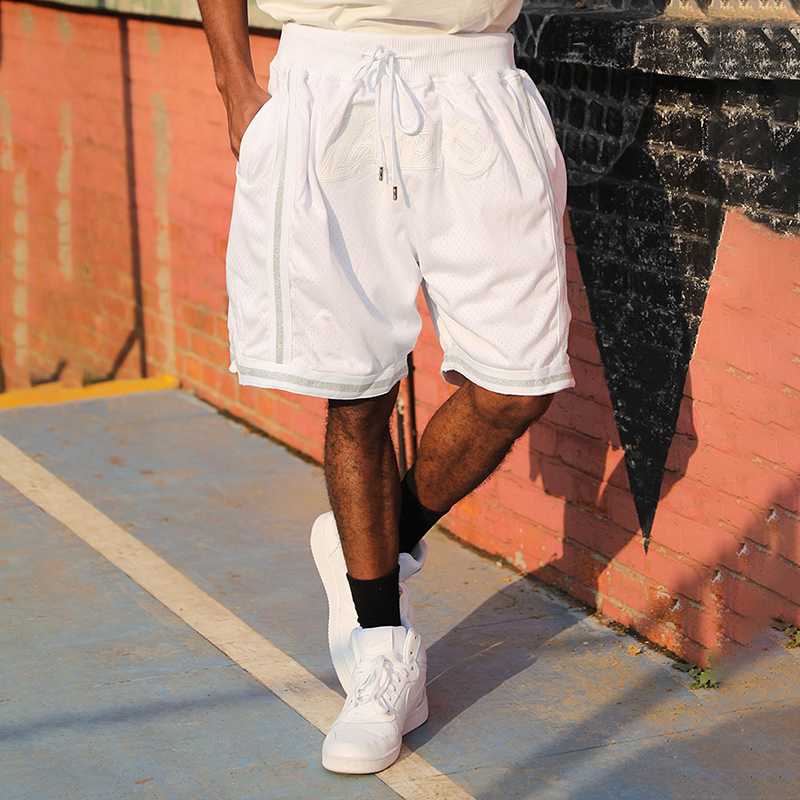 Magic Pocket Embroidered Basketball Shorts