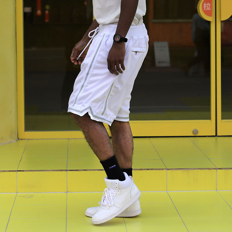 Magic Pocket Embroidered Basketball Shorts