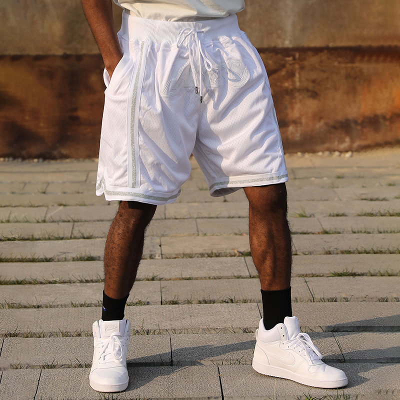 Magic Pocket Embroidered Basketball Shorts