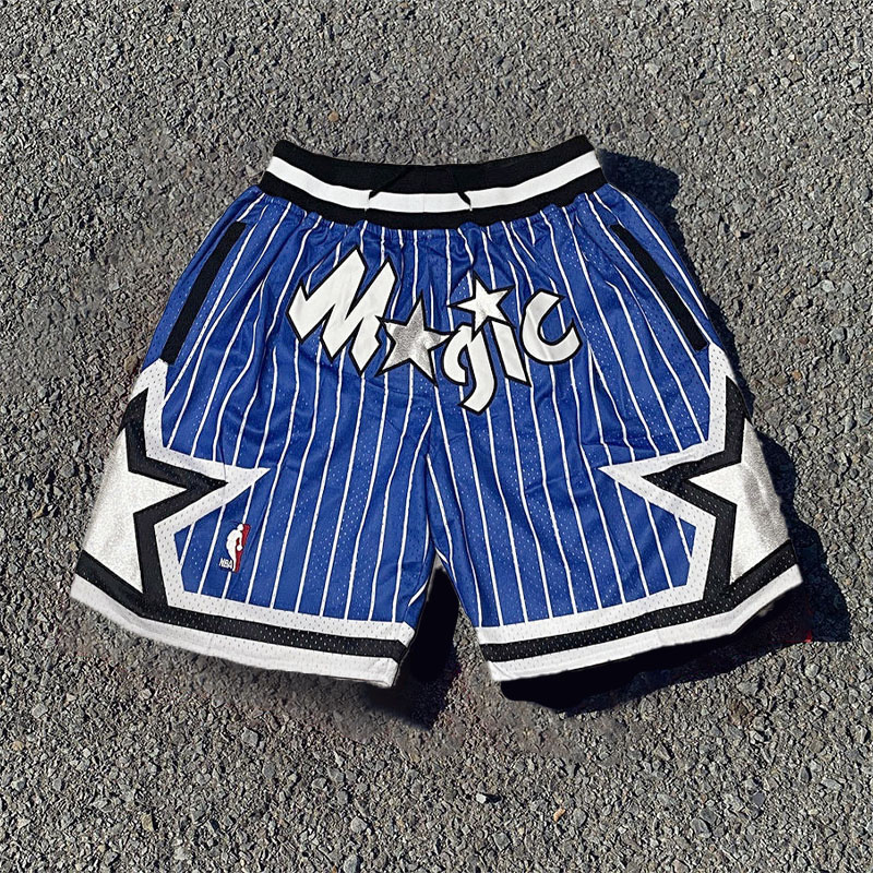 Monogrammed Embroidered Mesh Breathable Basketball Shorts