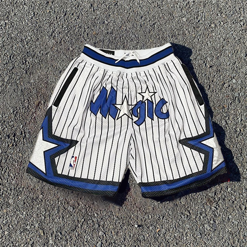 Monogrammed Embroidered Mesh Breathable Basketball Shorts