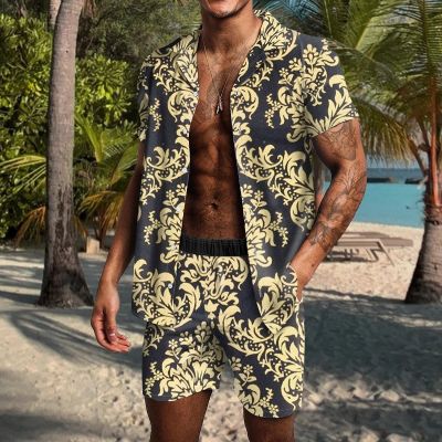 Colorblocked Floral Print Vacation Set