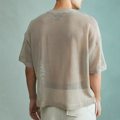 Casual Hollow Solid Color T-shirt
