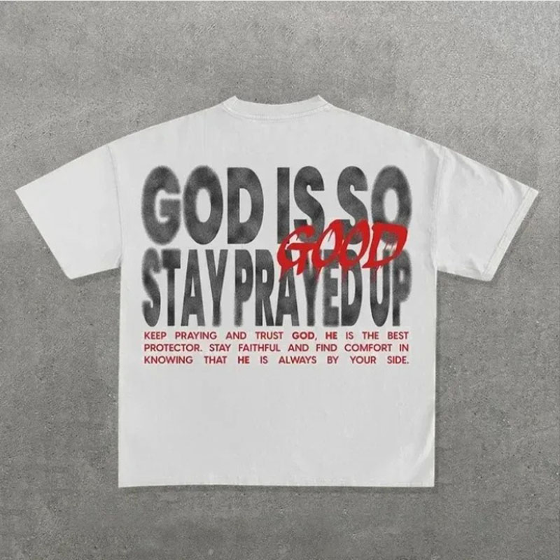 Hip Hop Vintage Jesus Printed Cotton T-Shirt