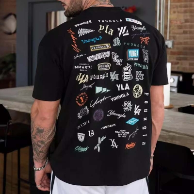 Full Back Printed Short Sleeve Wall of Fame T-Shirt