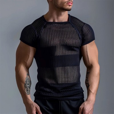 See-through Slim Fit Sports Tee