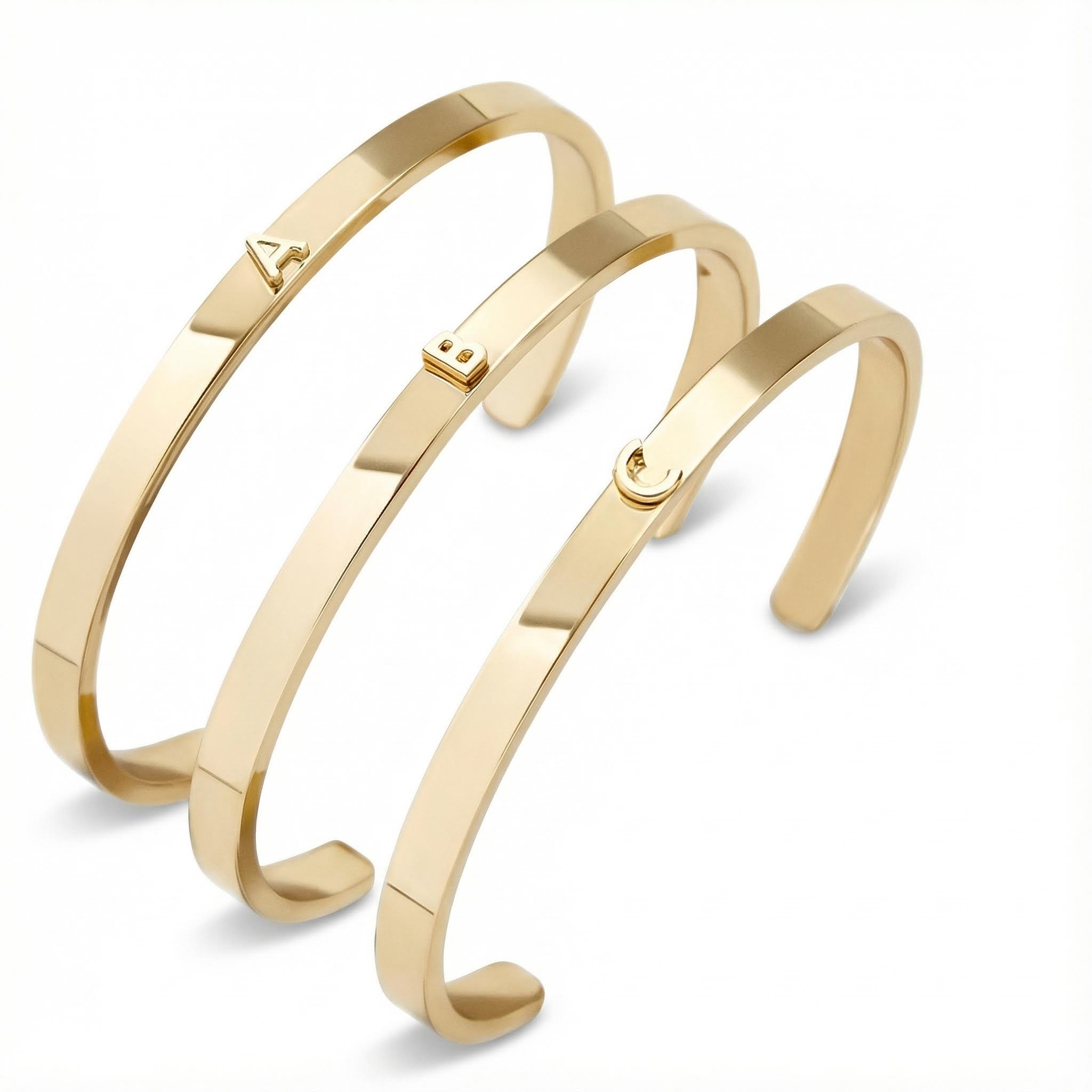 Initial Cuff Bangle Initial Cuff Bangle