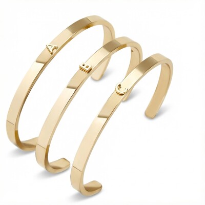 Initial Cuff Bangle