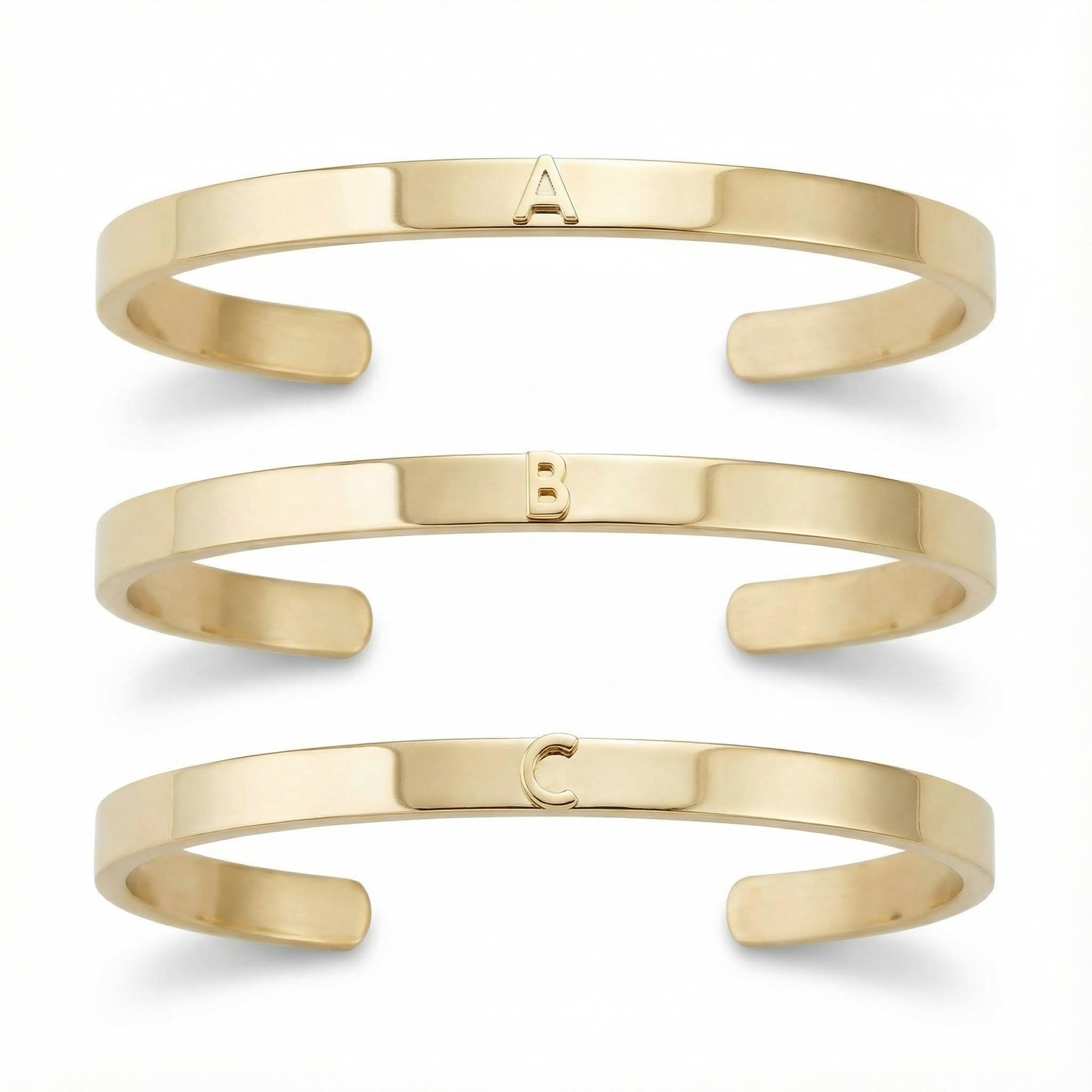 Initial Cuff Bangle Initial Cuff Bangle