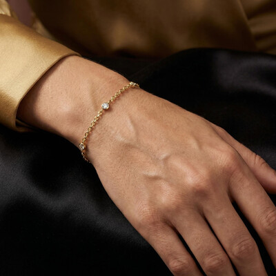 Birthstone Station Bracelet