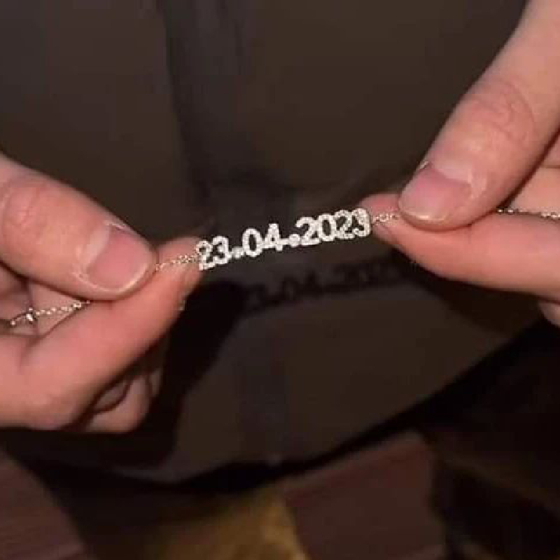 Customized Date or Initials Bracelet