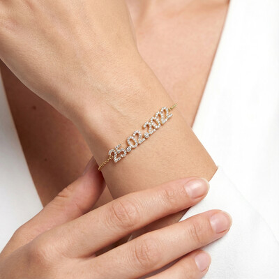 Customized Date or Initials Bracelet
