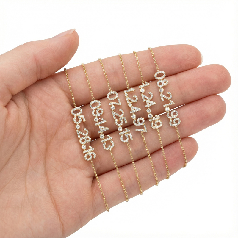 Customized Date or Initials Bracelet Customized Date or Initials Bracelet