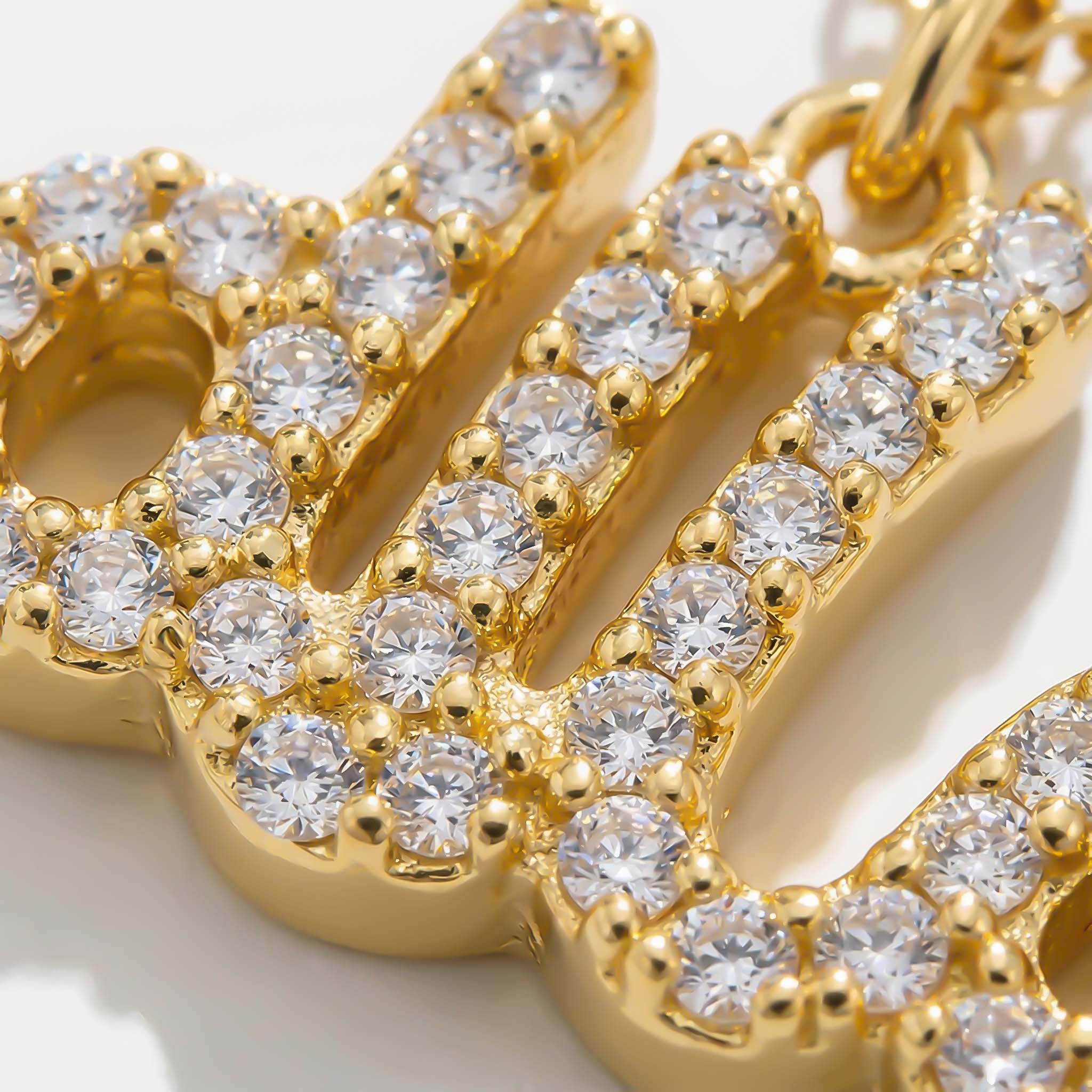 Customized Pavé Nameplate Necklace