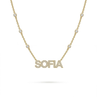 Personalized Diamond Name Necklace