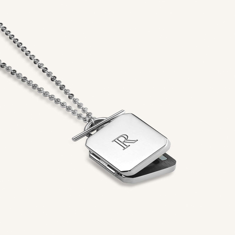 Personlized Octagon Locket Necklace