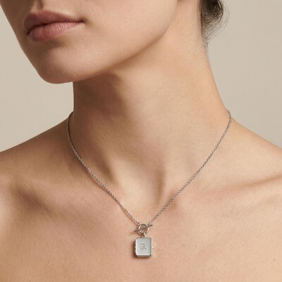 Personlized Octagon Locket Necklace