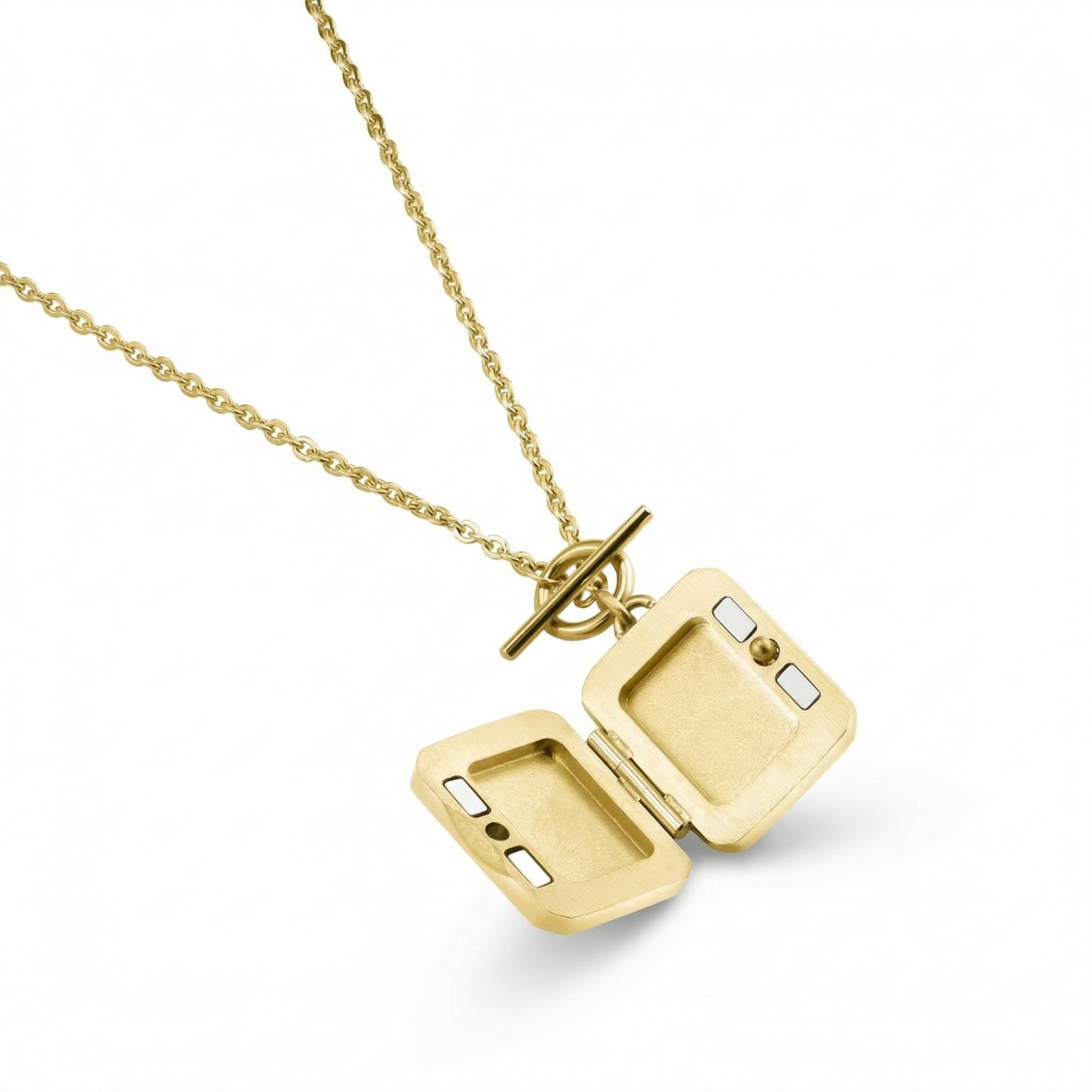 Personlized Octagon Locket Necklace