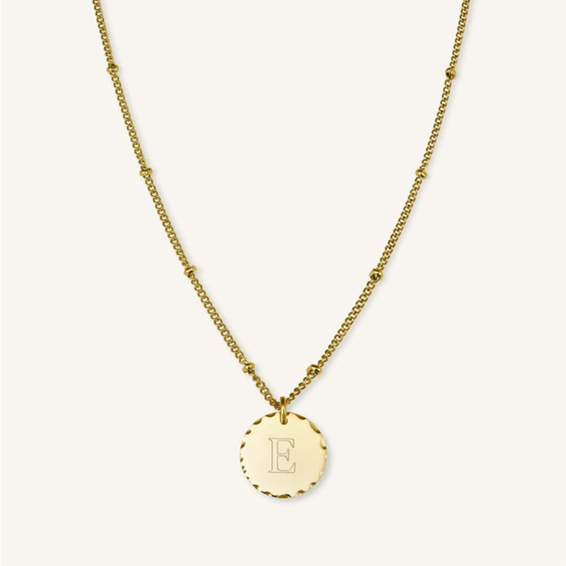 Initial Coin Necklace