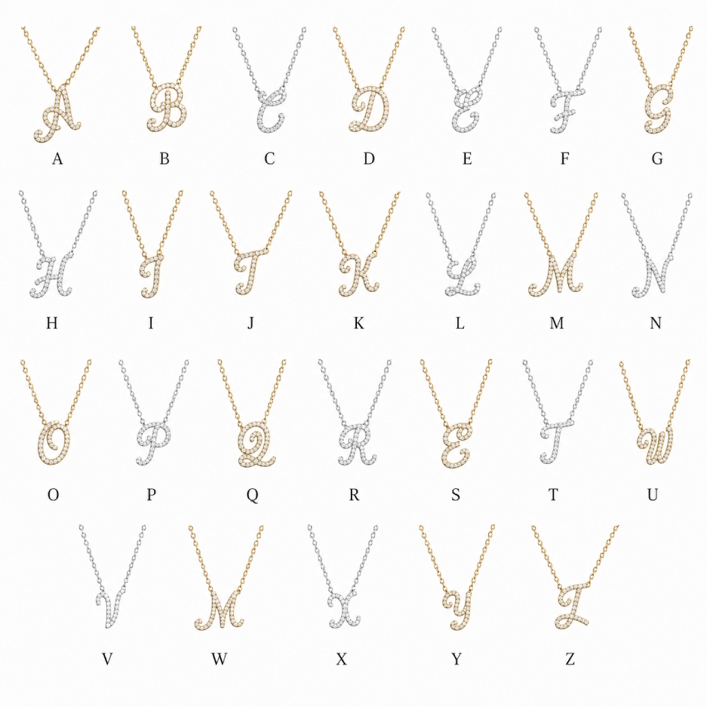 Diamond Initial Necklace