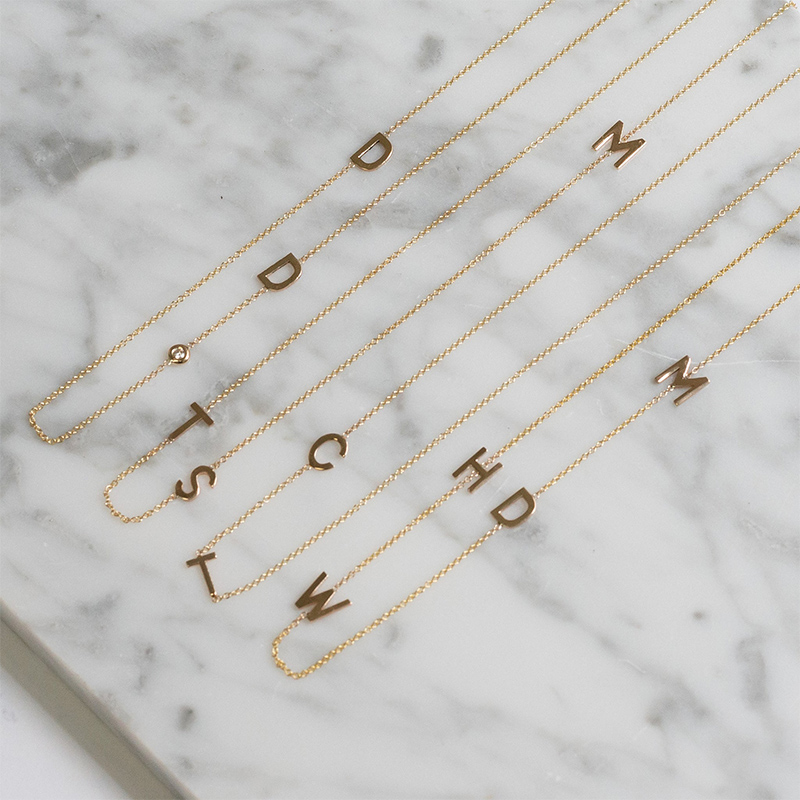 Multiple Initials Necklace