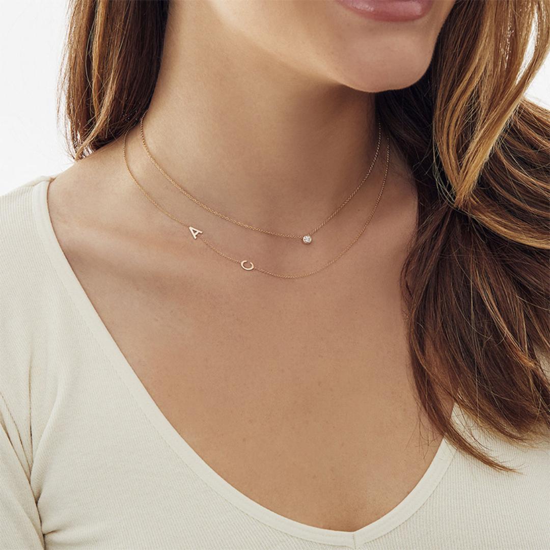 Multiple Initials Necklace Multiple Initials Necklace