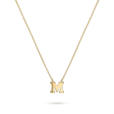 18k Gold Initial Necklace